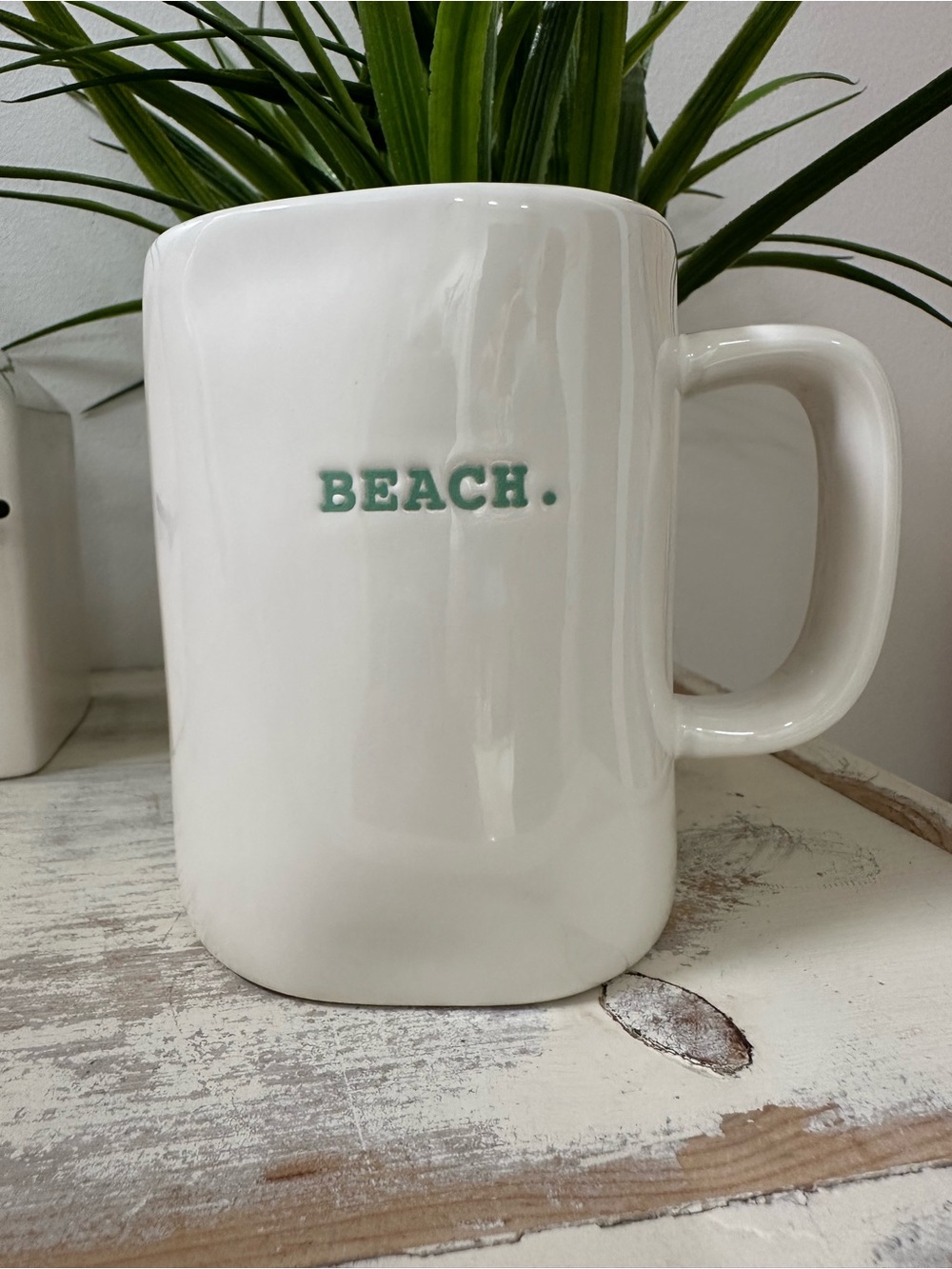 Rae Dunn BEACH typewriter mug